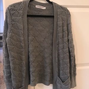 Gray cardigan